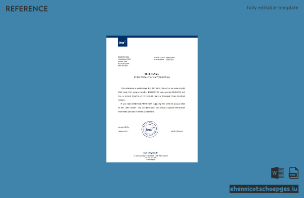 Vorschau eines Referenzmusters der neuseeländischen BNZ